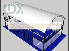 Padel With Roof Padel Court With Fixed Roof Outdoor Padel Customized Size Sport Equipments