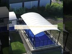 LDK Padel Court With Roof Customized Fixed Roof Covered Padel Court For Sales