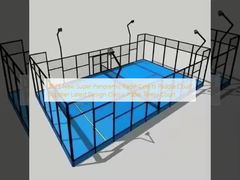 2025 New Super Panoramic Padel Courts Paddle Court Supplier Latest Design Classic Padel Tennis Court