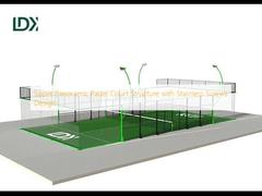 Super Panoramic Padel Court Structure with Stainless Screws Design