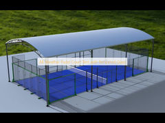 All-Weather Padel Court Tent with Tempered Glass