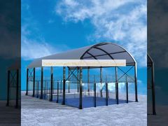 Padel Court with Roof All-Weather Steel Structure