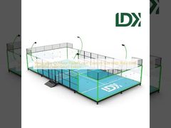 Panoramic Outdoor Padel Court Custom Size With Base Cost Portable Padel Court Indoor
