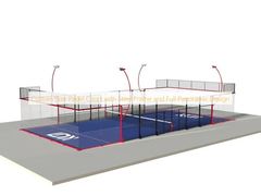 Custom Size Padel Court with Steel Frame and Full Panoramic Design