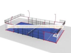 Outdoor Padel Court with Anti-Corrosion Structure for Long-Term Use