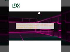 Panoramic Padel Court with LED Light System for Night Play