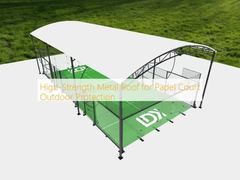 High-Strength Metal Roof for Padel Court Outdoor Protection