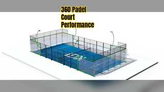 Professional 360° Glass Padel Court for Sports Center Installation