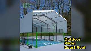 Heavy-Duty Padel Court Roof with Steel Structure for Outdoor Courts