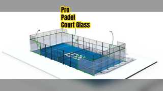 360° Panoramic Padel Court with Full Glass Wall for Professional Clubs